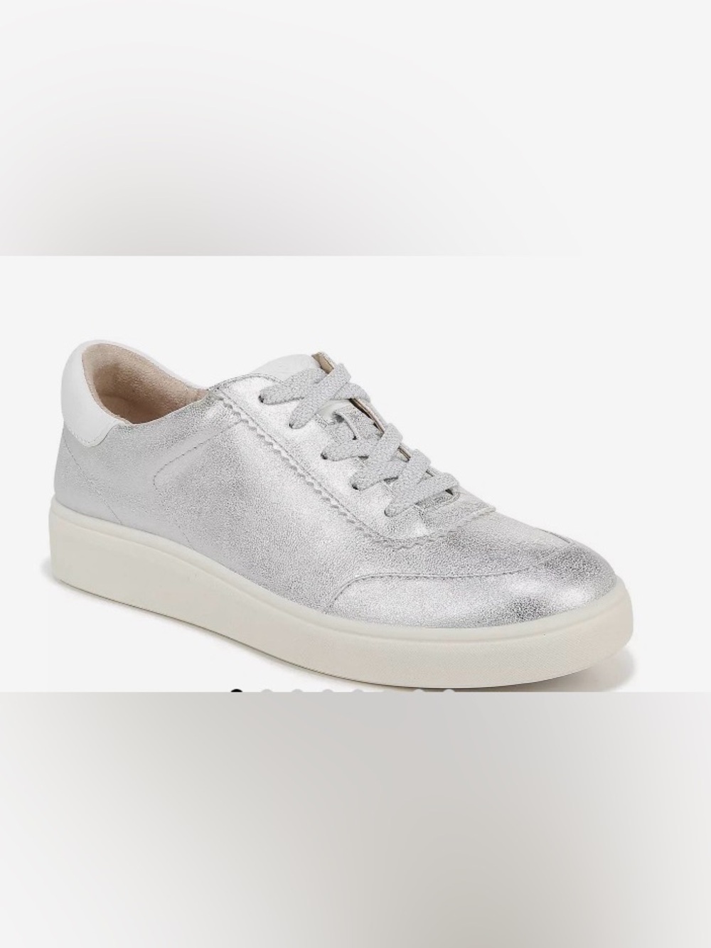 LifeStride Happy Hour Silver Metallic Sneakers 9W NWOT